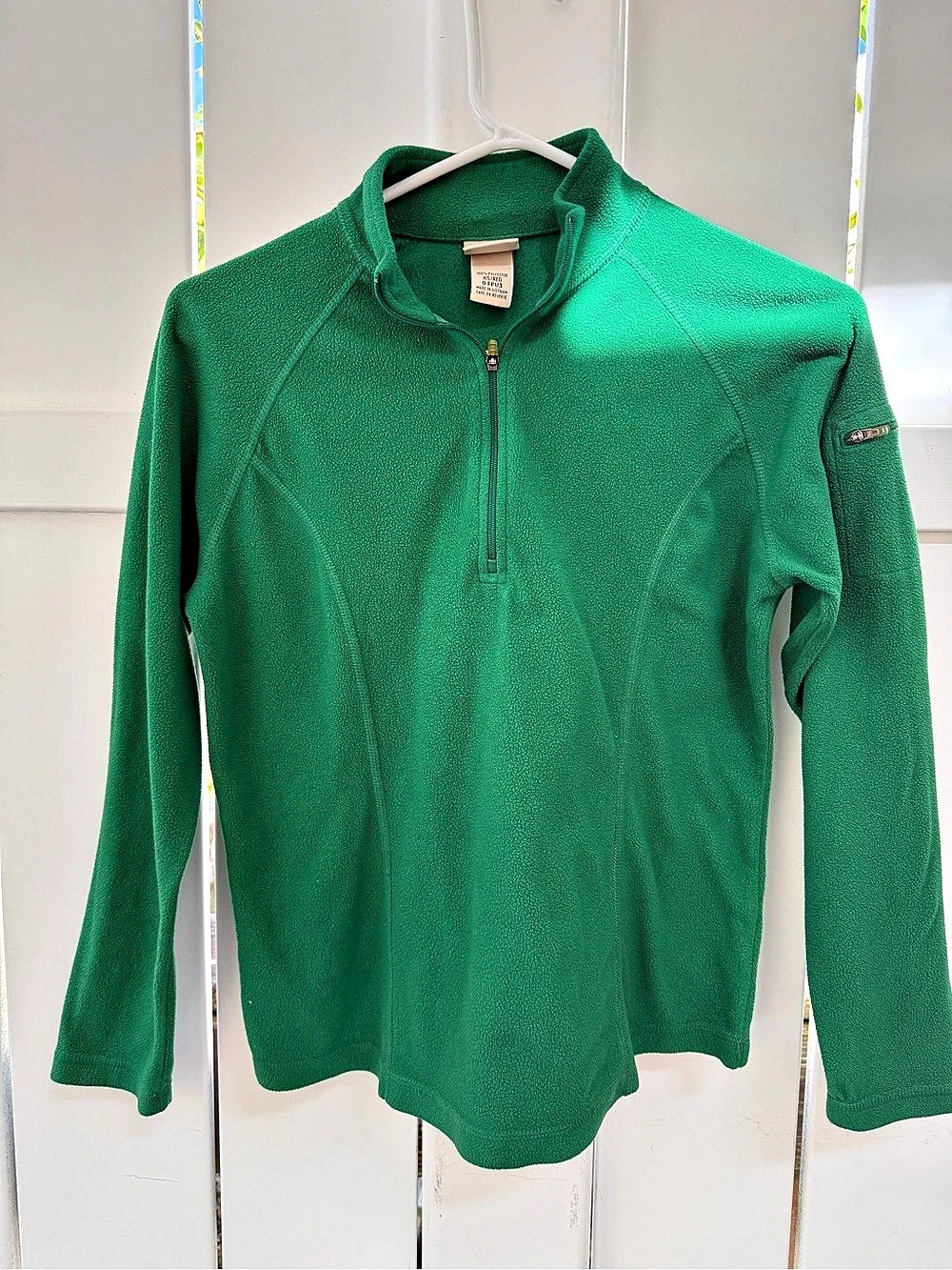 L.L.Bean Women's Green Fleece Pullover Size XS